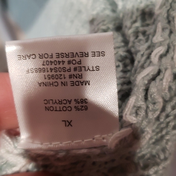 𝅺PINQUE Mint Colored Open Cardigan NWOT - Picture 5 of 6